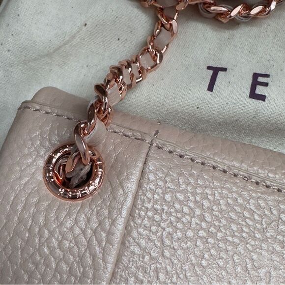 Ted Baker Parson Soft Leather Crossbody Bag Taupe NWT - Picture 8 of 16